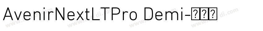 AvenirNextLTPro Demi字体转换